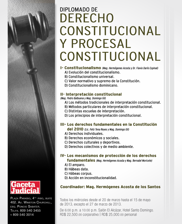 Diplomado De Derecho Constitucional Y Procesal Constitucional