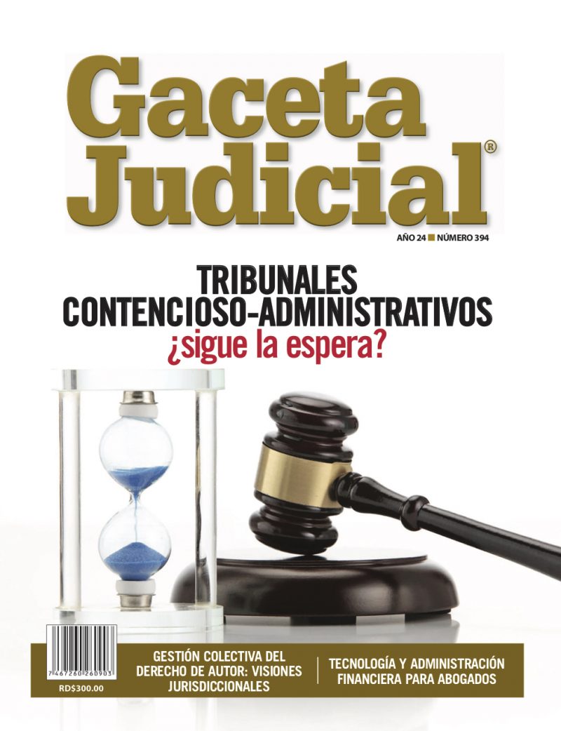 Portada Revista Gaceta Judicial núm. 394